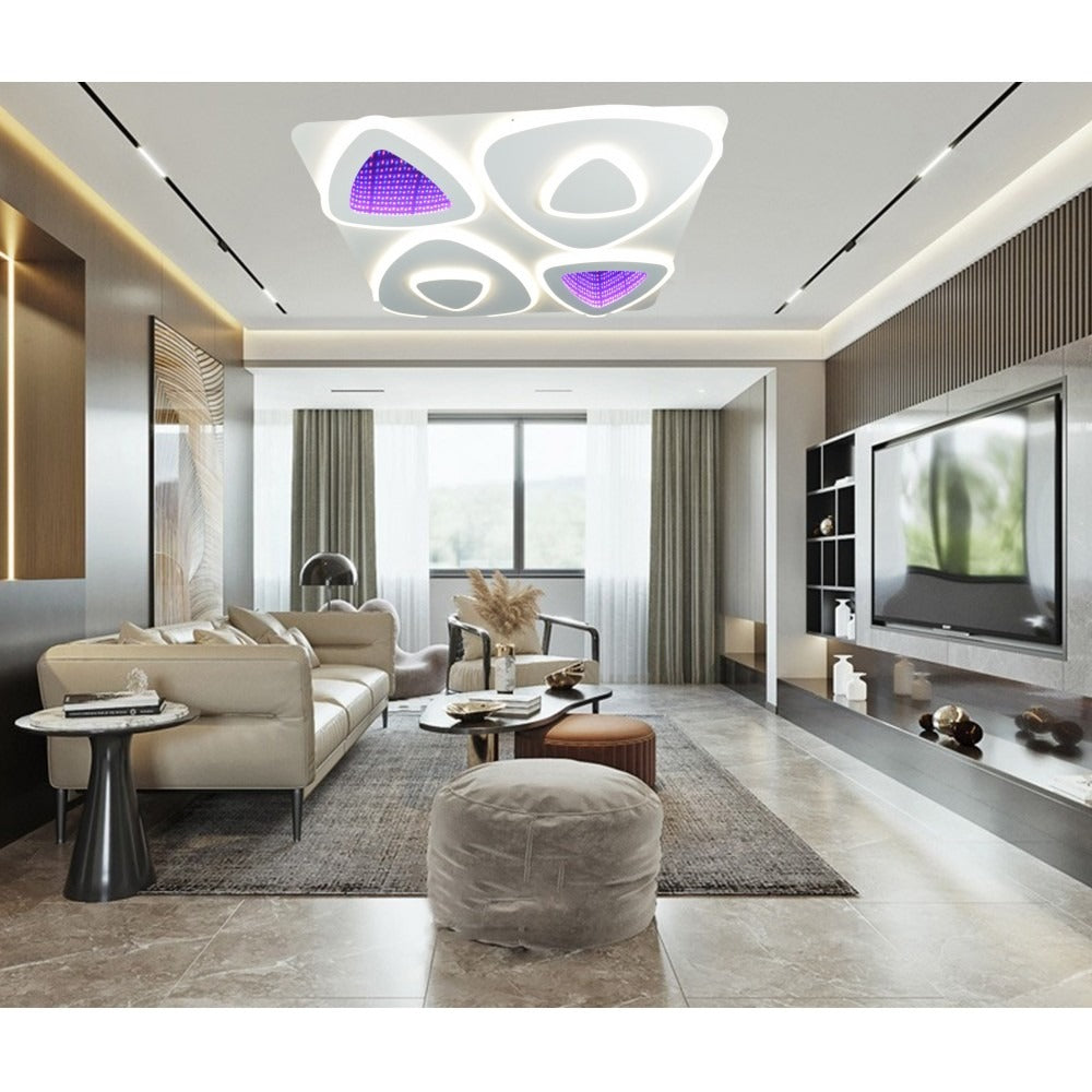 Plafoniera Led Cu Telecomanda, Lightman, Light 2127, 50 Cm,70w-70w, 3D