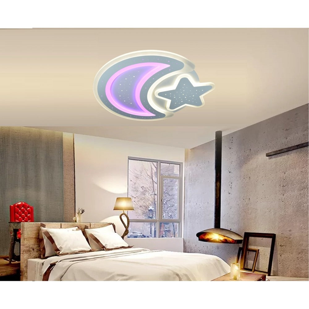 Plafoniera Led Cu Telecomanda, Lightman, Light 9055-Rgb, 200 W, 52 Cm
