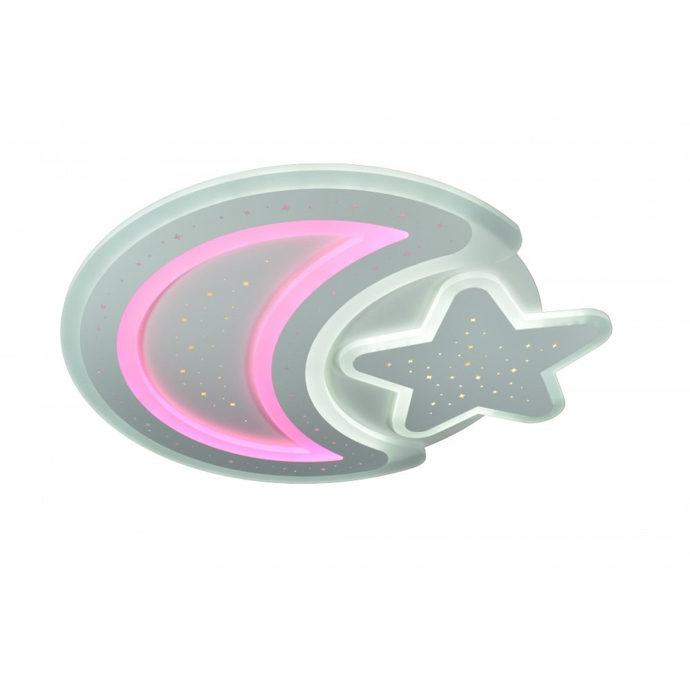 Plafoniera Led Cu Telecomanda, Lightman, Light 9055-Rgb, 200 W, 52 Cm