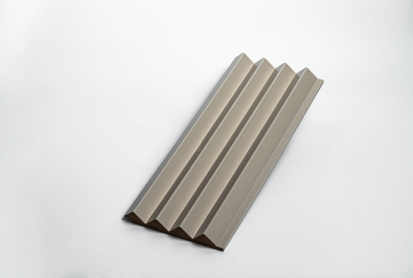 Panou Riflaj Decorativ Mdf Piramidal, Bej
