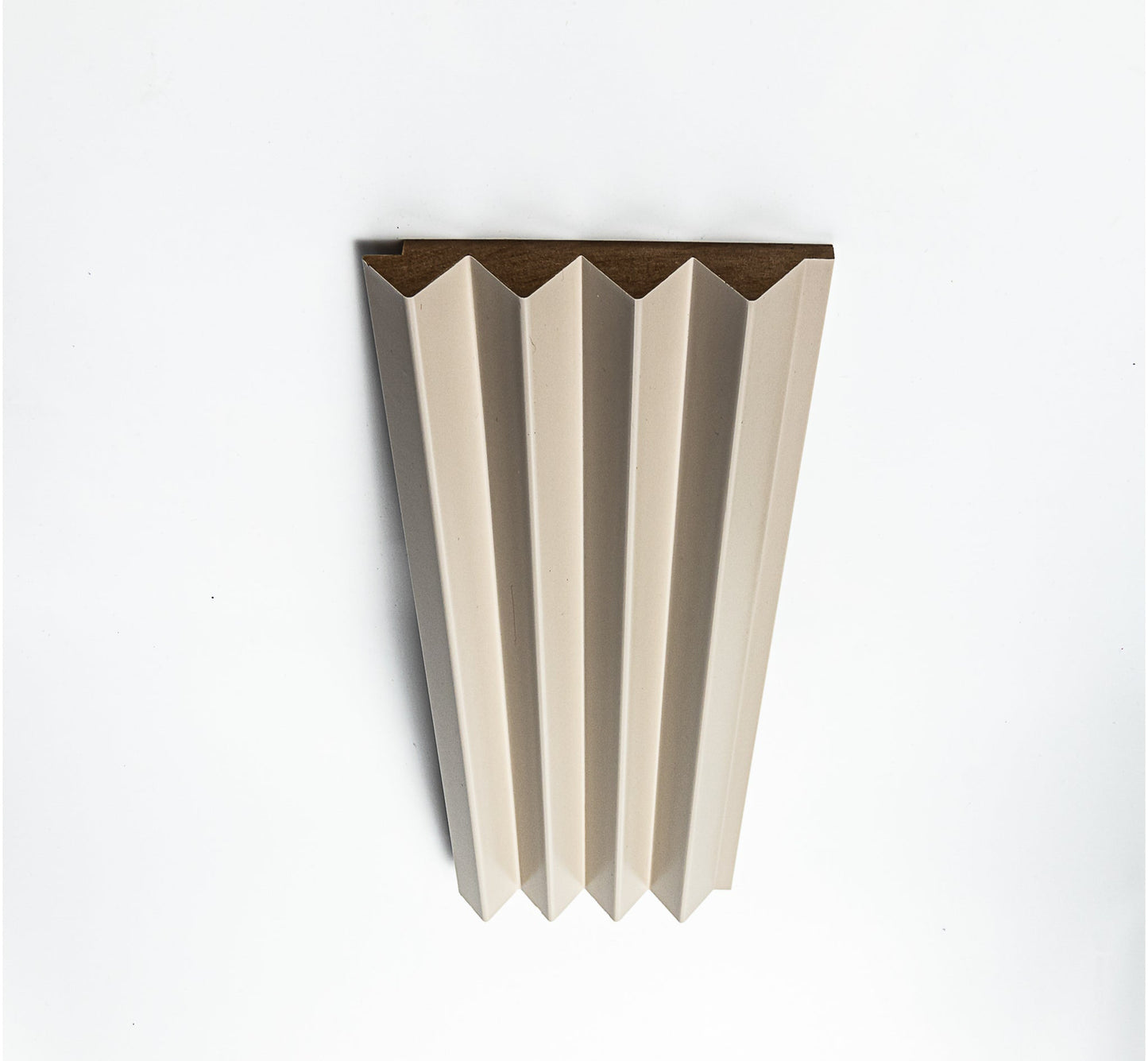 Panou Riflaj Decorativ Mdf Piramidal, Bej