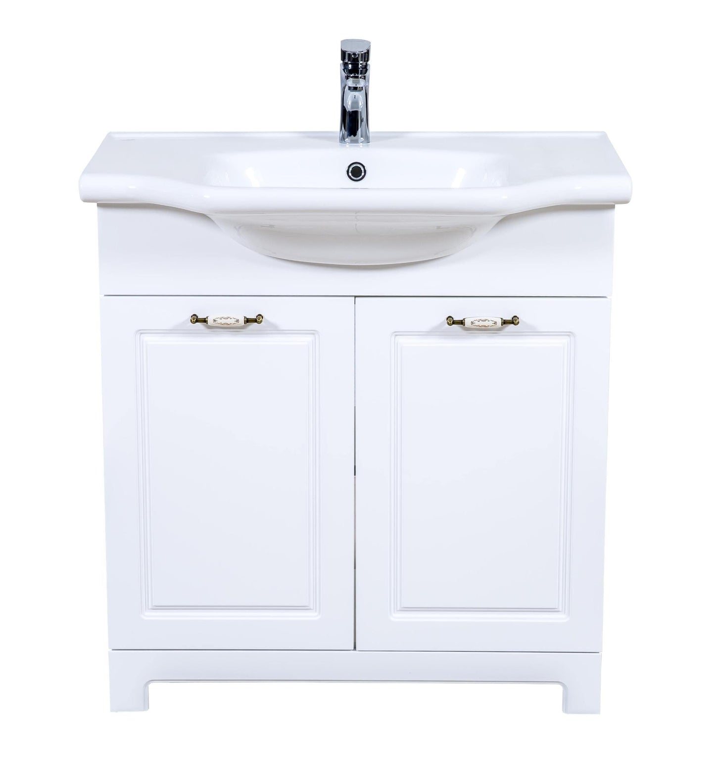 Mobilier de baie pe pardoseală Classic Alb