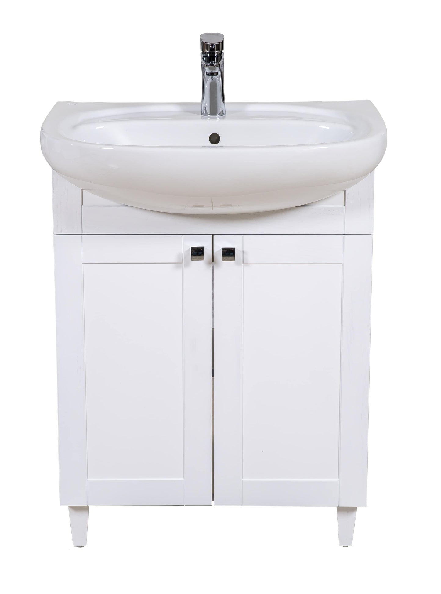 Mobilier de baie pe pardoseală Woodmix, Alb