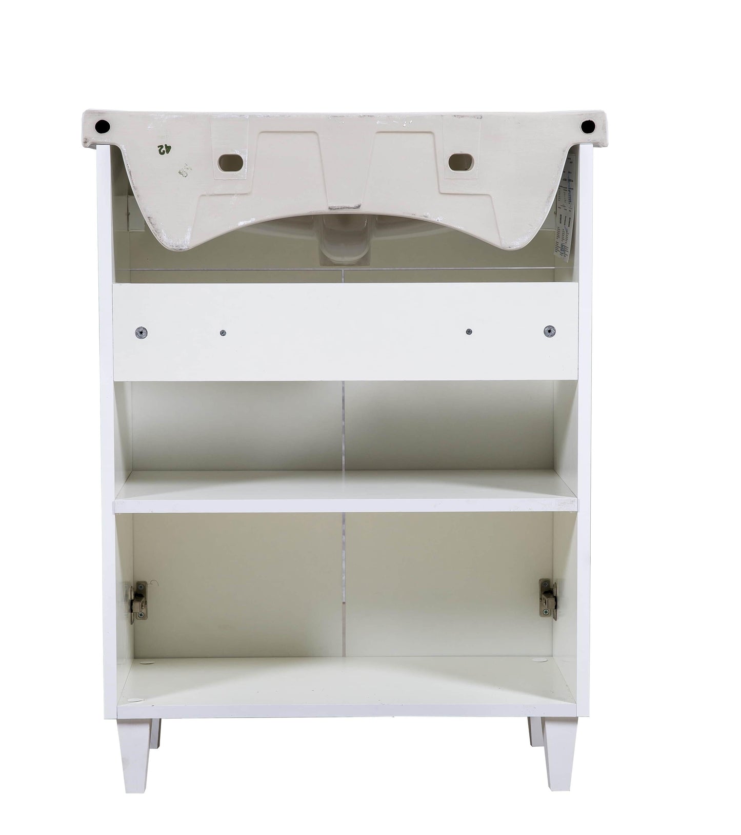 Mobilier de baie pe pardoseală Woodmix, Alb
