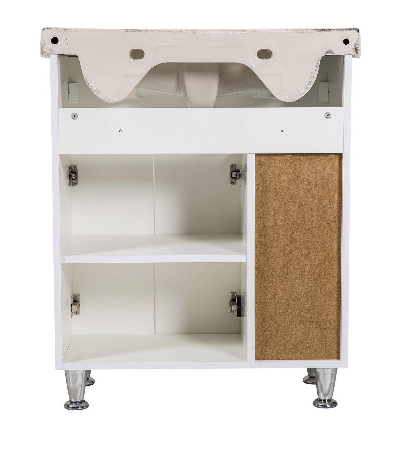 Mobilier de baie pe pardoseală Rodors, Alb
