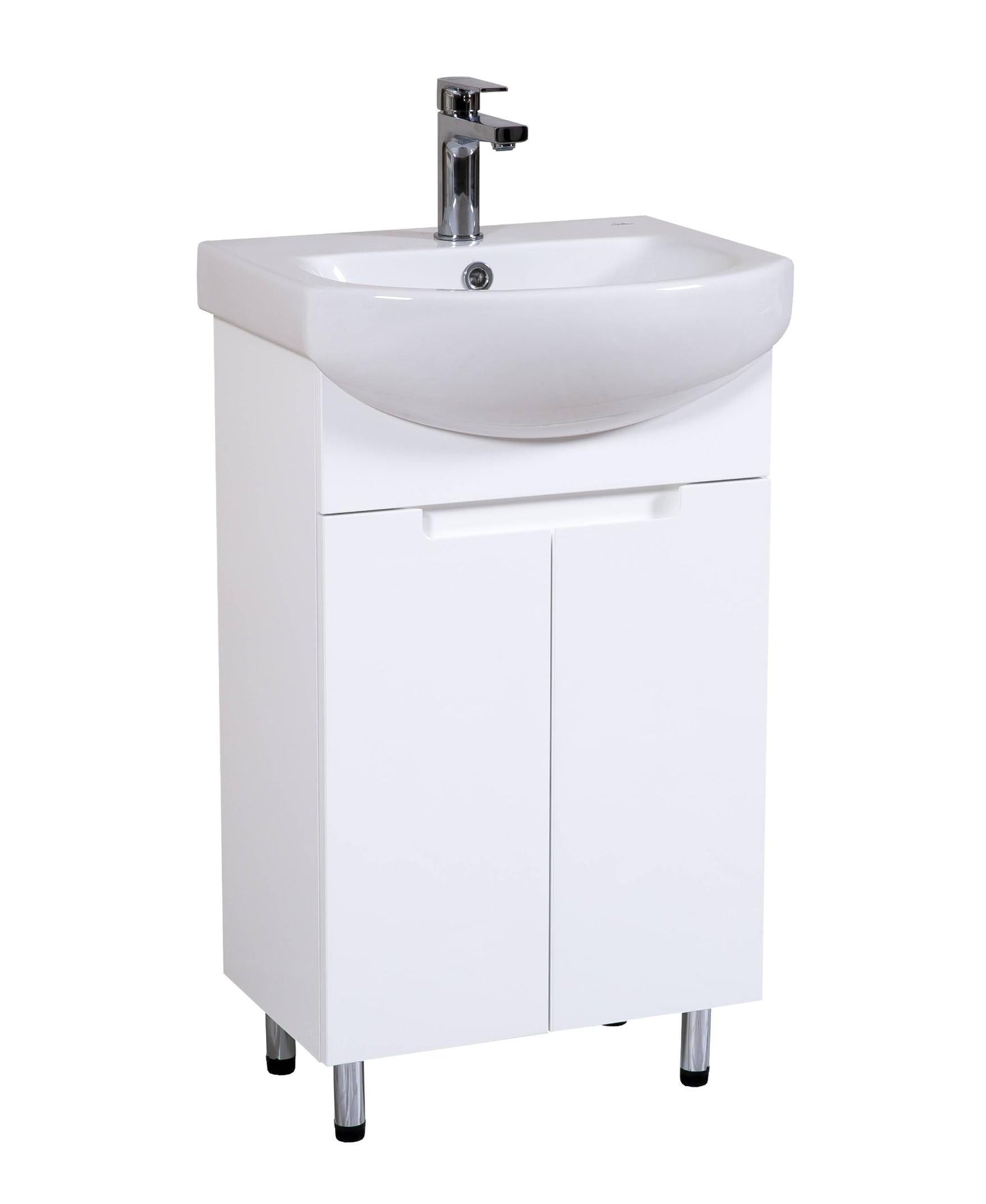 Mobilier de baie pe pardoseală Quadro, Alb