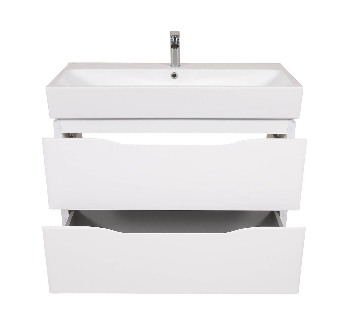 Mobilier de baie pe pardoseală Venice, Alb (Pinto)