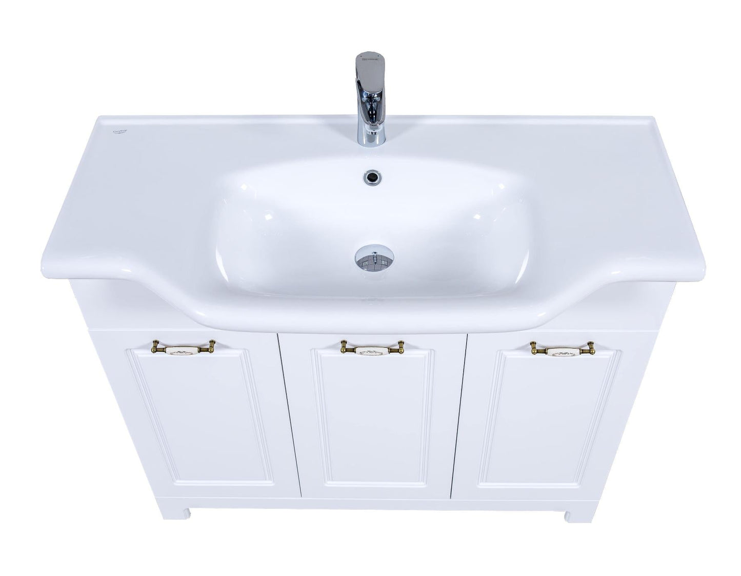 Mobilier de baie pe pardoseală Classic Alb