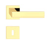 Manere usi CUBE SLIM auriu lucios