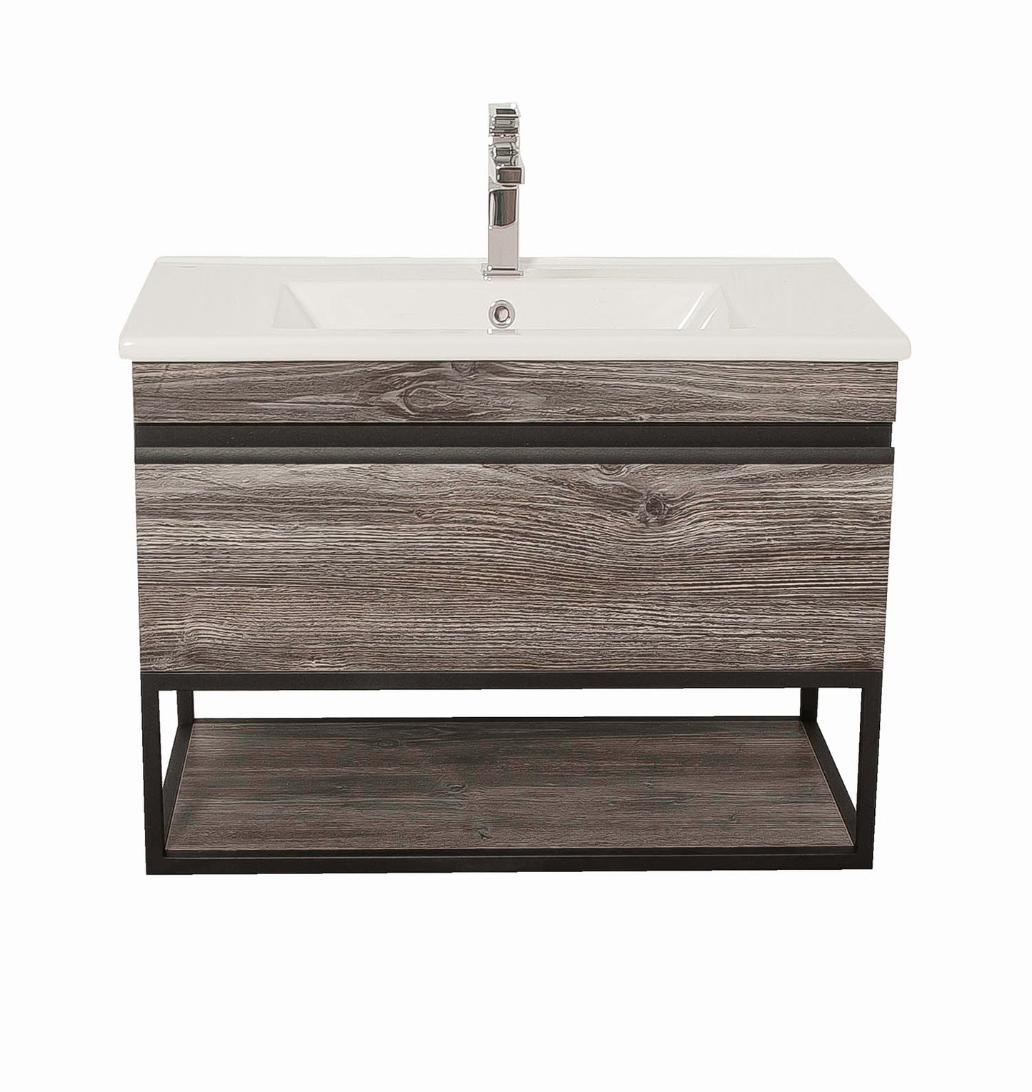 Mobilier de baie suspendat Loft Iron, Oak moras