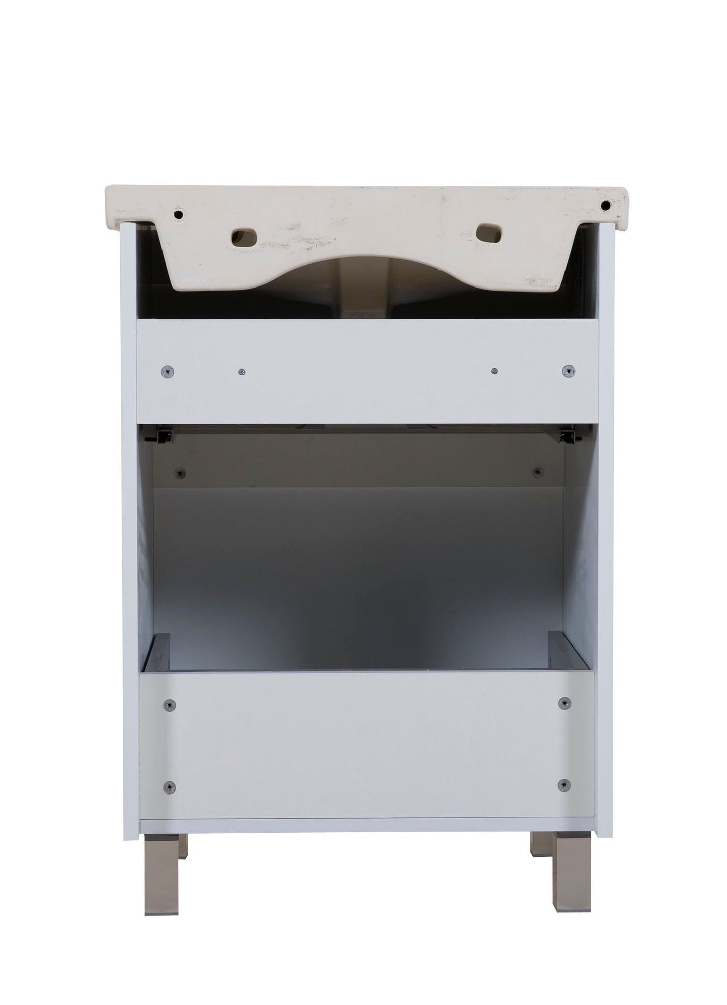 Mobilier de baie pe pardoseala Elite, Alb Mat