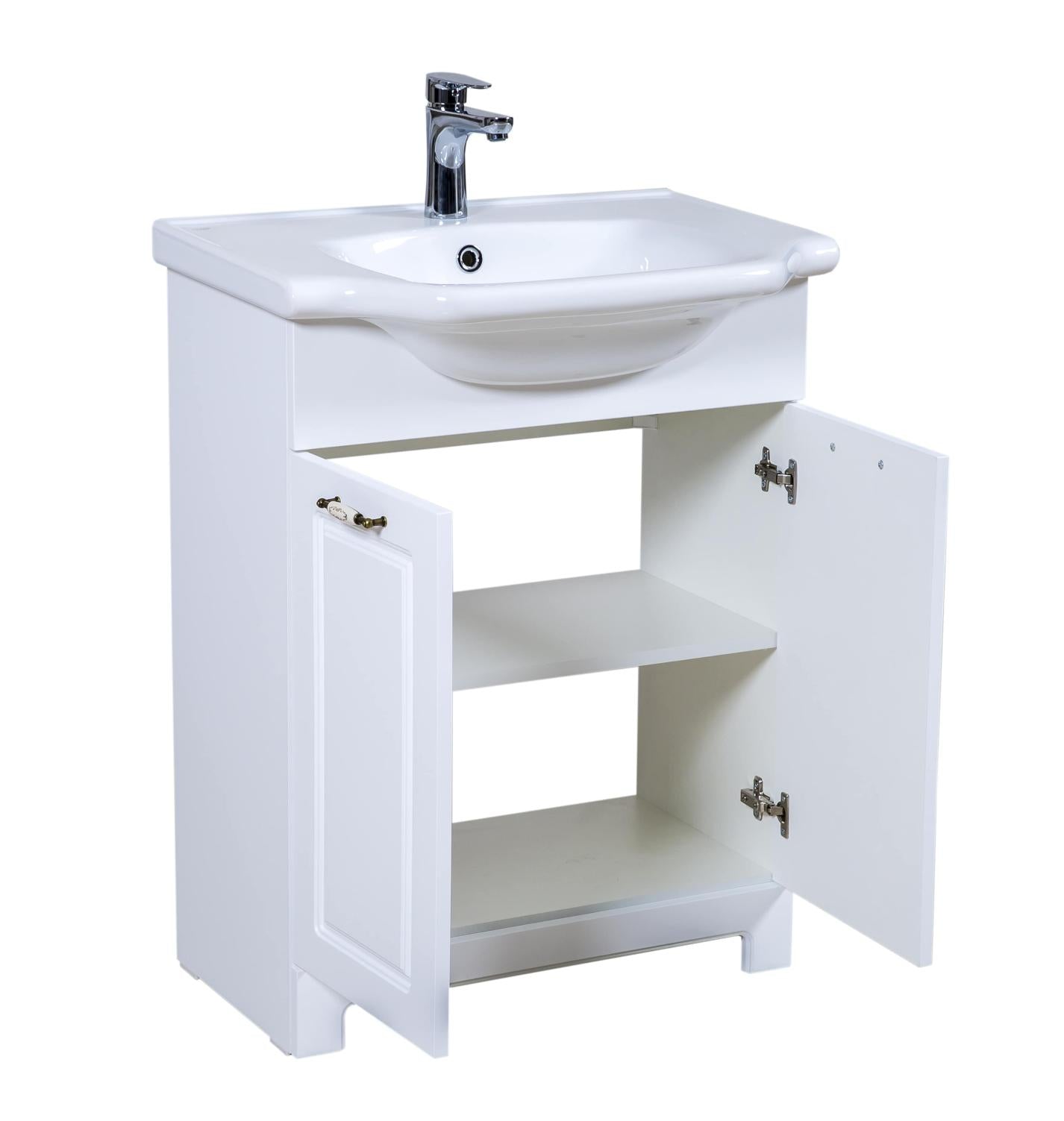 Mobilier de baie pe pardoseală Classic Alb