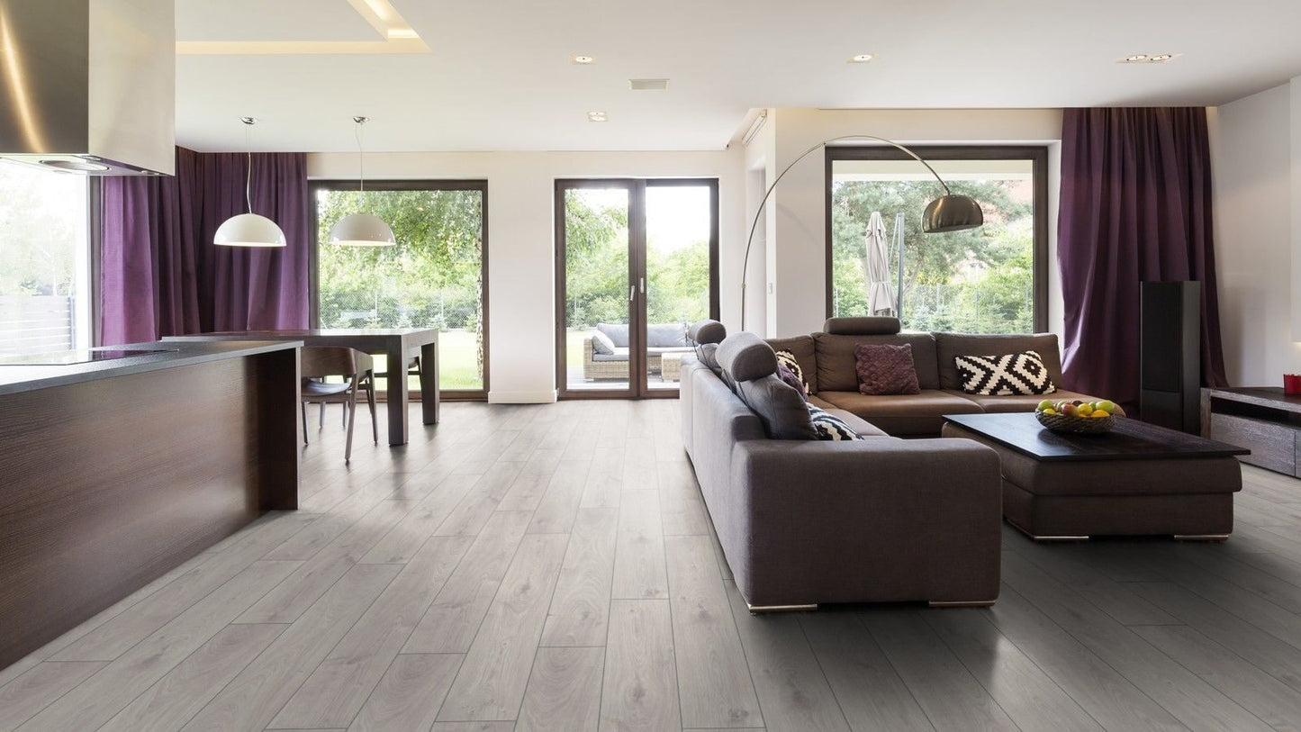 Parchet laminat Stejar Atlas Alb Exquisit D3223 8/32, Kronotex