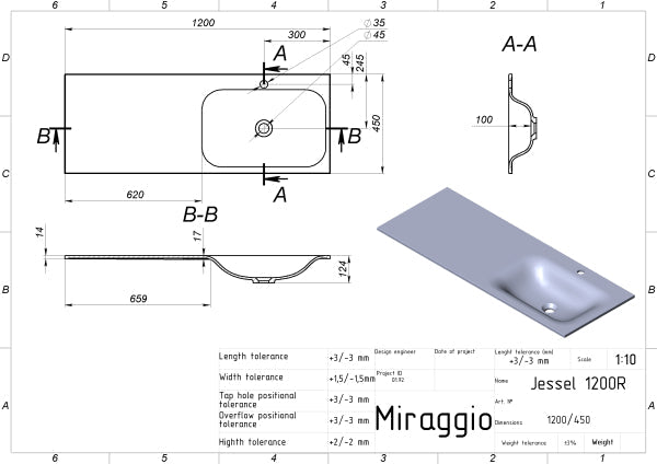 Lavoar Jessel 1200 R, Miraggio