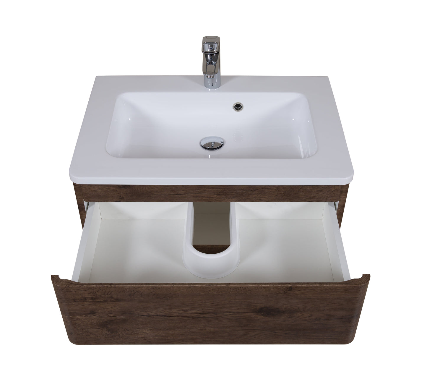 Mobilier de baie suspendat Accent castan