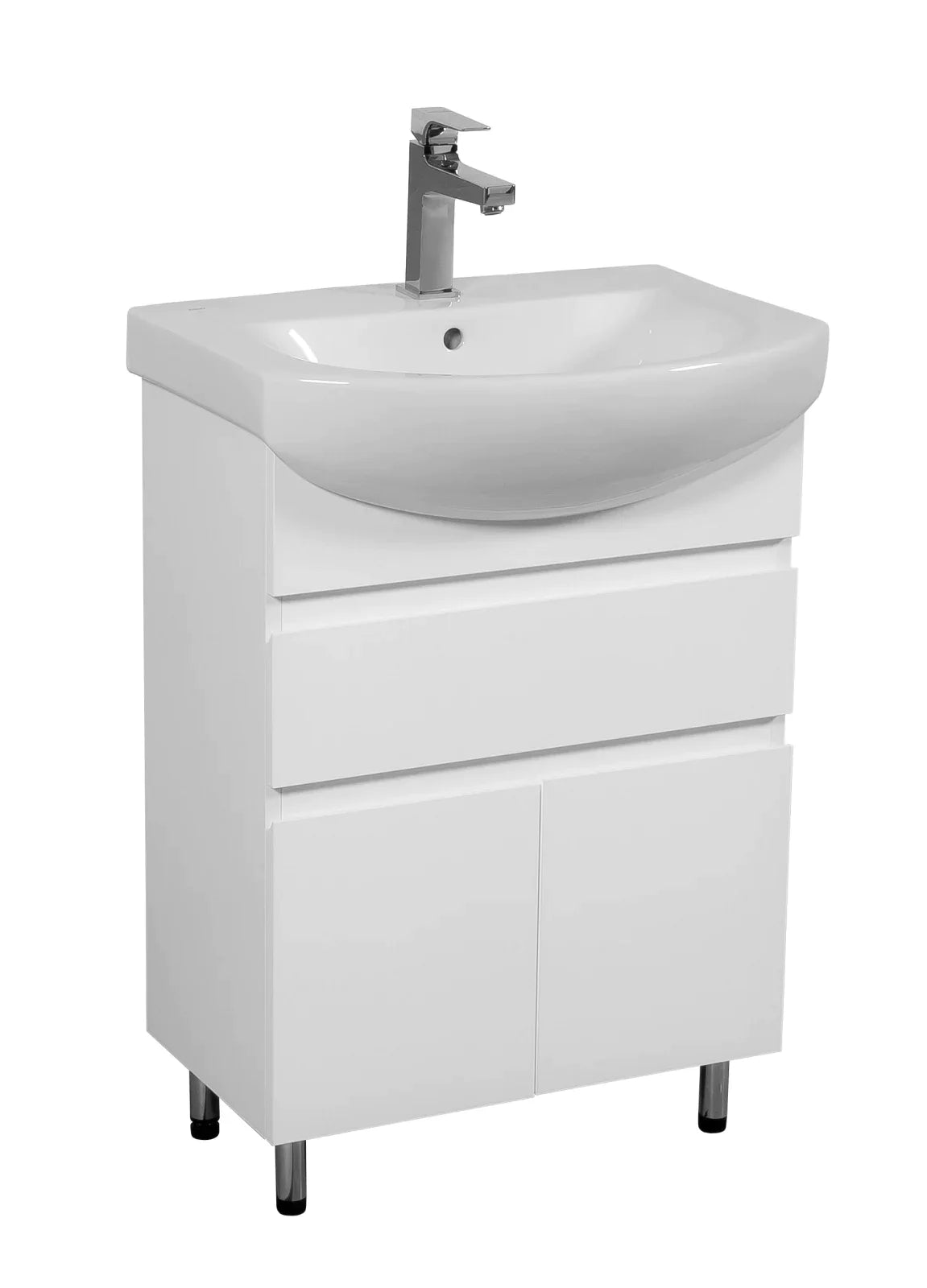 Mobilier de baie pe pardoseală Sity, Alb