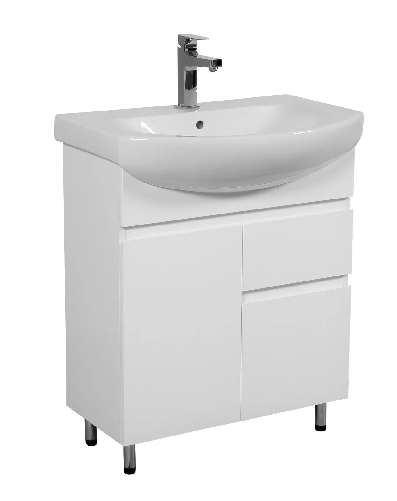 Mobilier de baie pe pardoseală Sity, Alb