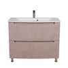 Mobilier de baie pe pardoseală Headway beton-beige