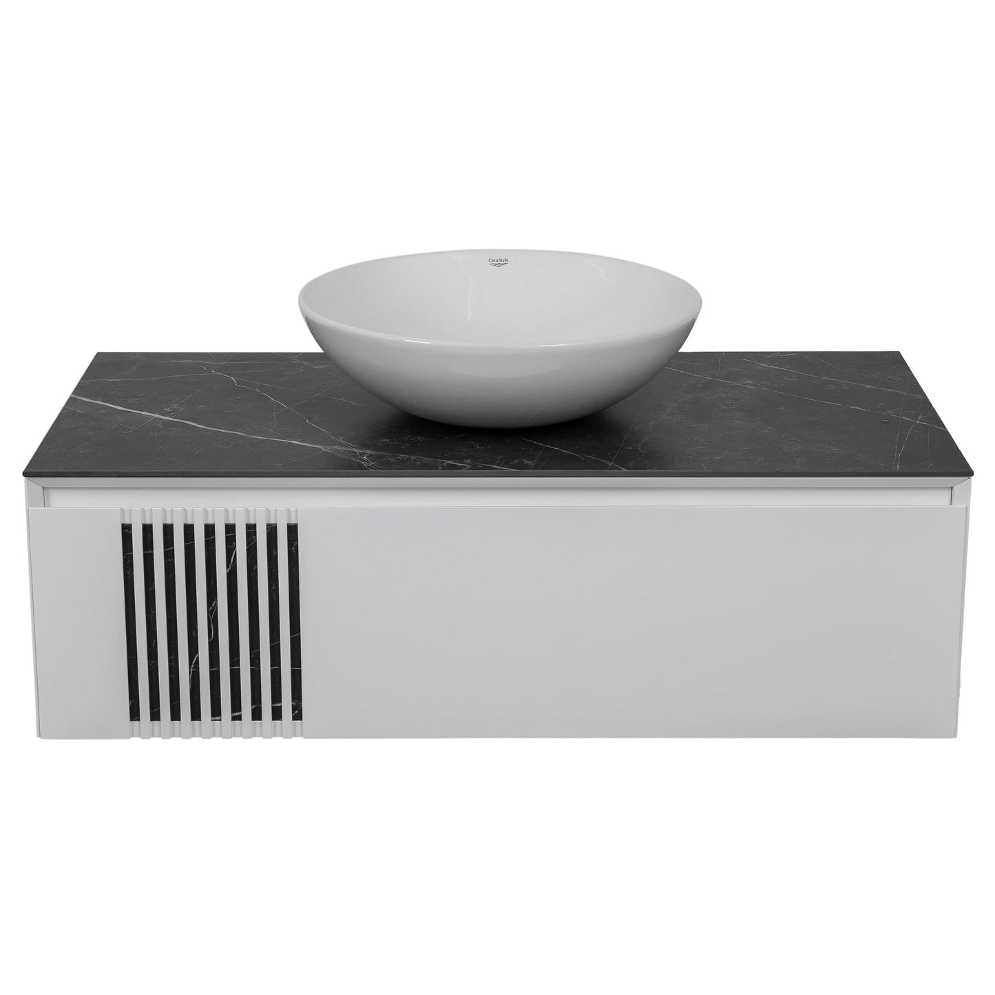 Mobilier de baie suspendat Manhattan (Zero), Alb