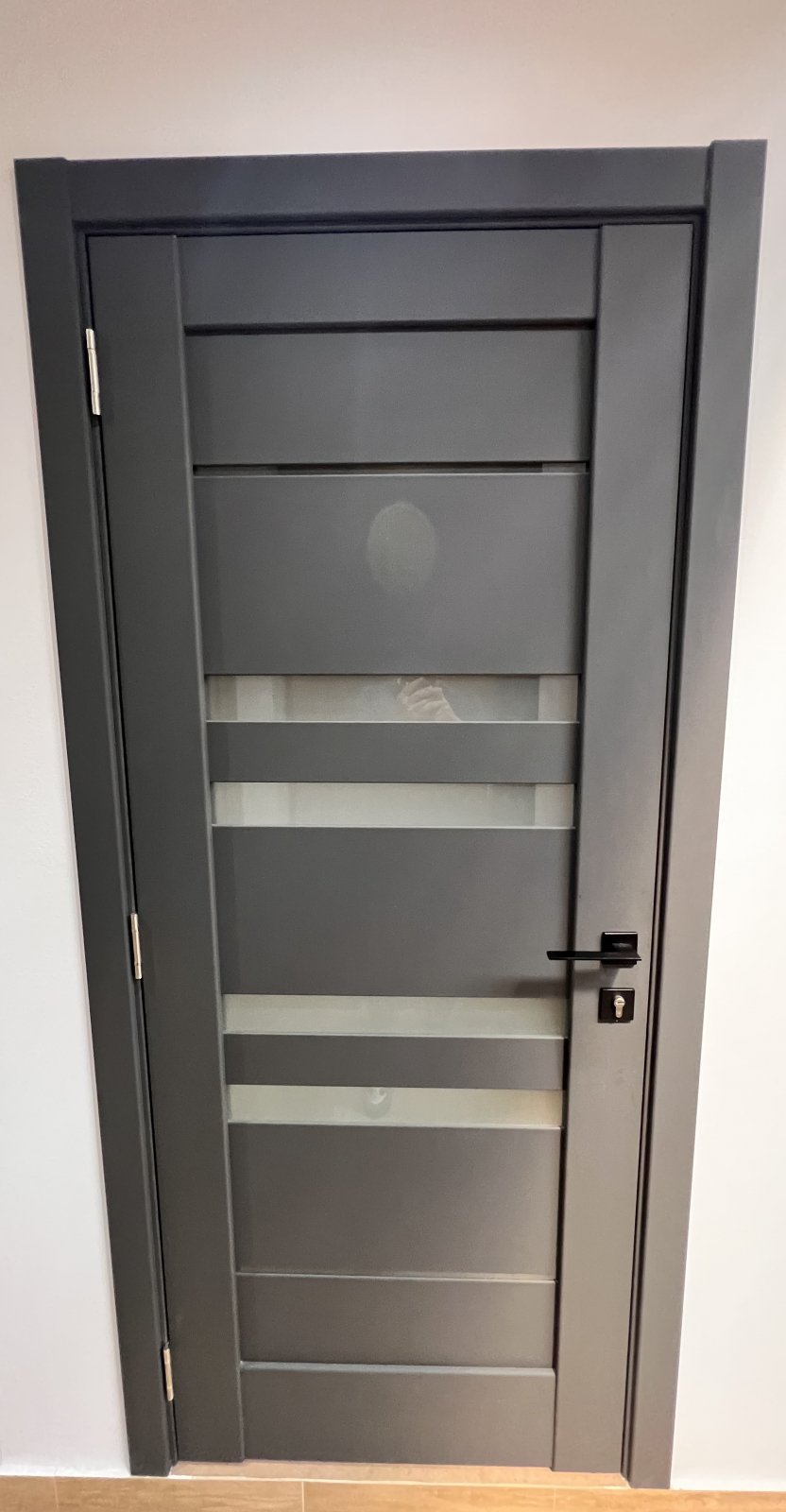 Ușă de interior Rino 06 Graphite silk matt