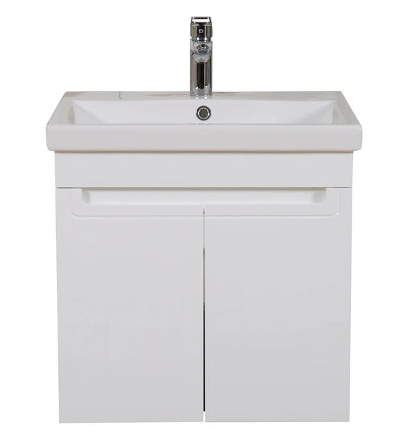 Mobilier de baie suspendat Omega, Alb