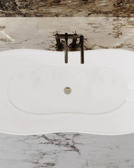 Cadă din compozit, lucioasă Florida