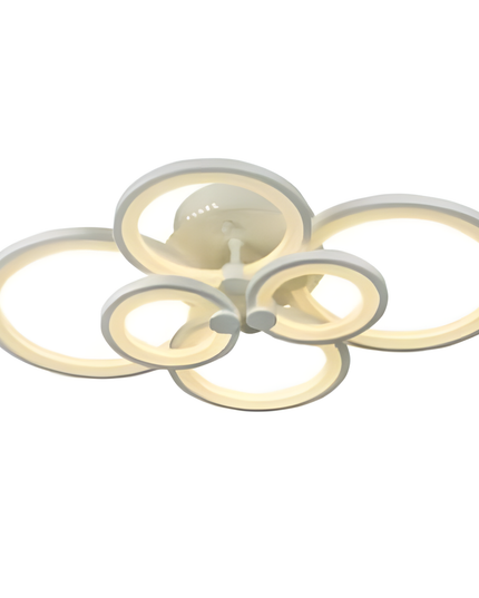 Lustra Led Slim Lighting Ring 132W 9240Lm, 6 Brate, Telecomanda si Intensitate Reglabila 6601/2X3 A