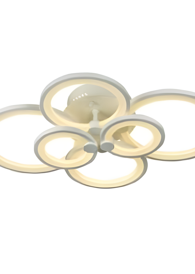 Lustra Led Slim Lighting Ring 132W 9240Lm, 6 Brate, Telecomanda si Intensitate Reglabila 6601/2X3 A