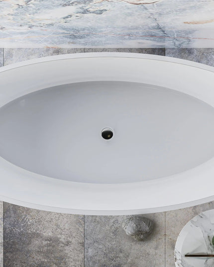 Cadă din compozit albă mată Madonna