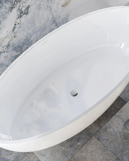 Cadă din compozit albă mată Madonna