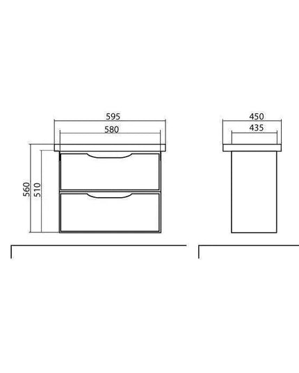 Mobilier de baie suspendat Venice, Alb+Wenge (City)