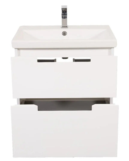 Mobilier de baie suspendat Infinity, Alb