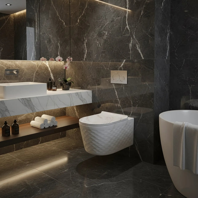 Vas WC Modern Diamond 3D Rimless