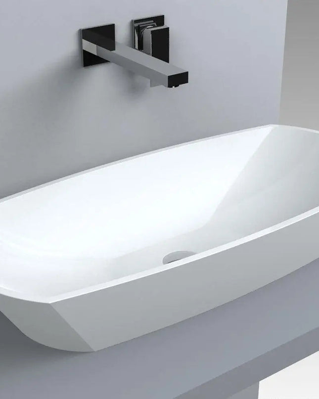 Lavoar Bremen pentru blat , Alb lucios