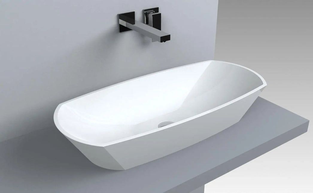 Lavoar Bremen pentru blat , Alb lucios