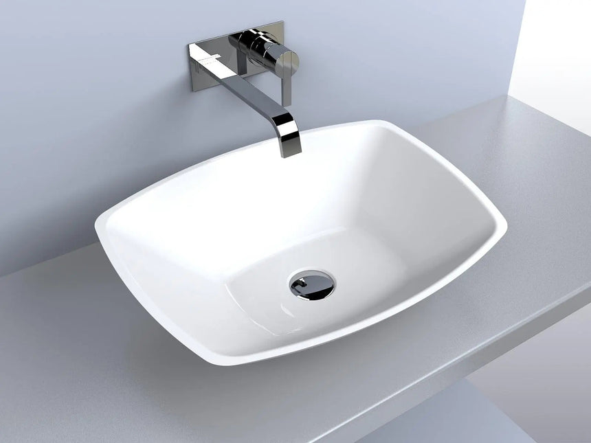 Lavoar Chambery pentru blat , Alb lucios