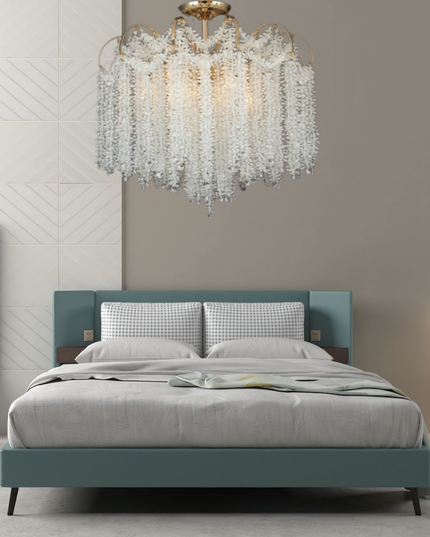 Candelabru Majestic Crystal, iluminat modern, diametru 50cm, E14, auriu  B6698/500