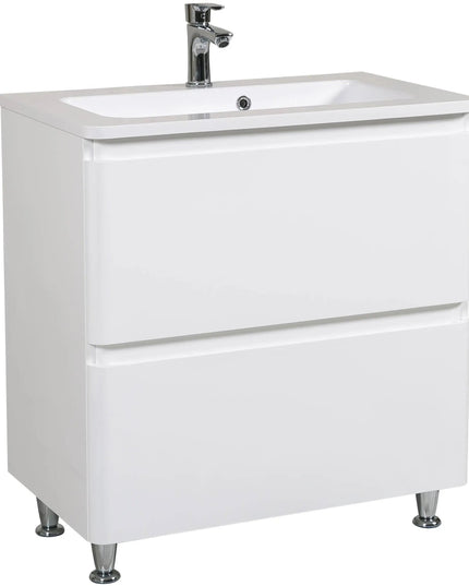 Mobilier de baie pe pardoseală Accent alb
