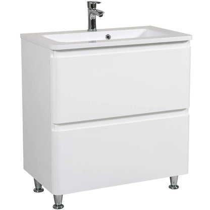 Mobilier de baie pe pardoseală Accent alb