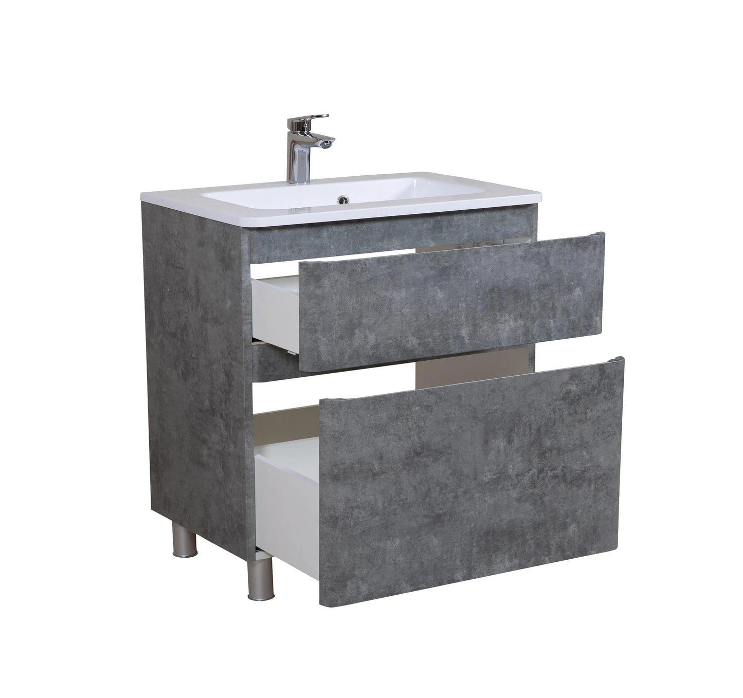 Mobilier de baie pe pardoseală Accent gri