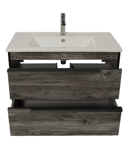 Mobilier baie suspendat  Neo Loft, Oak moras