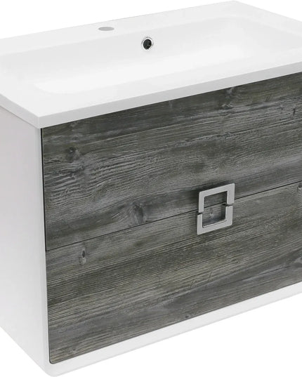 Mobilier de baie suspendat Aurika, Oak