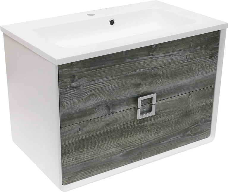 Mobilier de baie suspendat Aurika, Oak