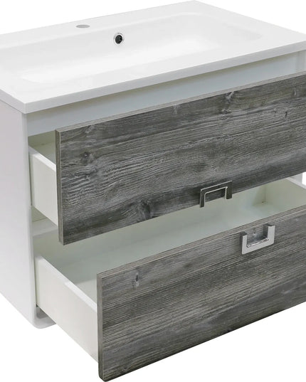 Mobilier de baie suspendat Aurika, Oak