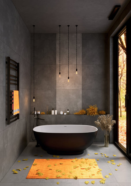 Cadă din compozit neagră mată Brave New