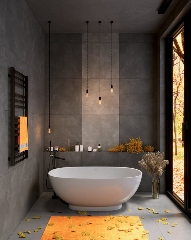 Cadă din compozit albă lucioasă Brave New