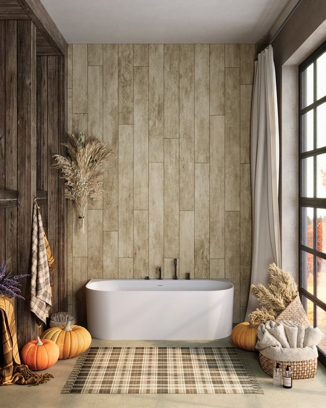 Cadă din compozit albă lucioasă Bali