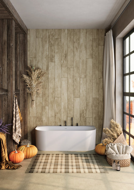 Cadă din compozit albă lucioasă Bali