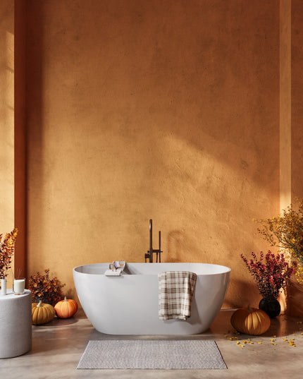 Cadă din compozit albă mată Greenland