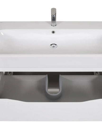 Mobilier de baie pe pardoseală Venice, Alb (Pinto)